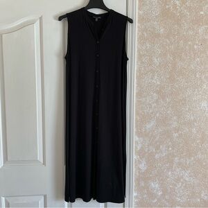 Women’s Eileen Fisher Jersey Mandarin Collar Tunic